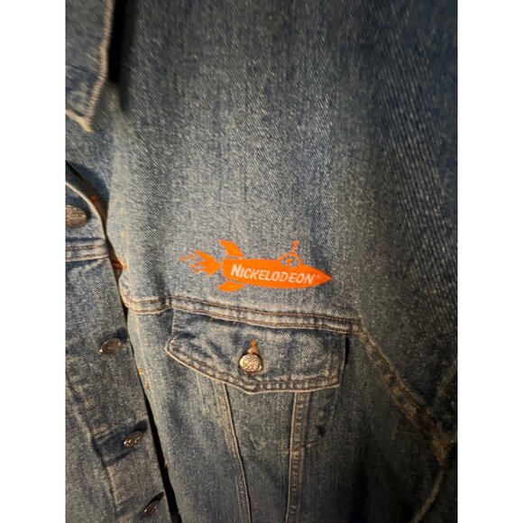 Vintage Nickelodeon Nick at Nite Denim Jacket Stanley Desantis Mens XX Large Pro - Picture 2 of 6